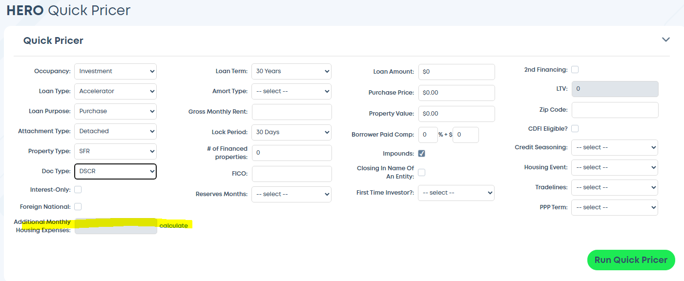 HERO DSCR Pricing 1